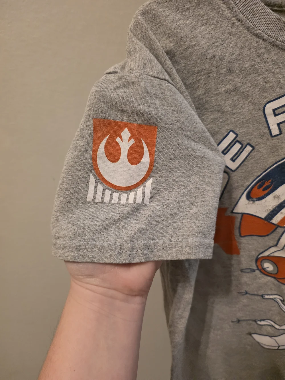 Kids Star Wars 'Be A Hero' Graphic Tee - Gray & Orange